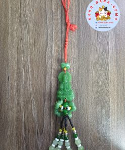 Dây treo xe ô tô phật quan âm màu xanh