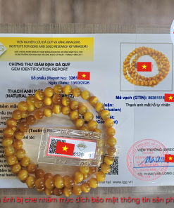 Giấy kiểm định vòng tay đá mắt hổ tự nhiên