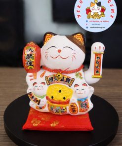Mèo Thần Tài Khai Trương 16cm Đại Khai Vận Quà Tặng Ý Nghĩa