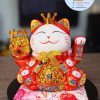 Mèo Thần Tài Khai Trương 20cm Thiên Khách Vạn Lai Quà Tặng Ý Nghĩa