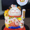 Mèo Thần Tài Khai Trương 20cm cá chép hóa rồng Quà Tặng Ý Nghĩa