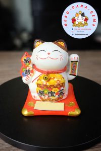 Mèo Thần Tài Kim Vận Chiêu Tài 10cm