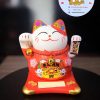 Mèo thần tài tự vẫy Vạn Sự Cát Tường 10cm