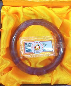 Vòng bản liền thạch anh tím tự nhiên kèm giấy kiểm đinh 2