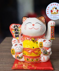 Mèo Thần Tài Khai Trương 16cm Chiêu Phúc