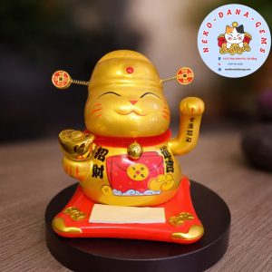 Mèo Thần Tài Tự Vẫy chiêu tài tiến bảo vàng 10cm