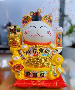 MÈO THẦN TÀI VƯỢNG 32CM TIẾN TRÌNH TỰ CẨM