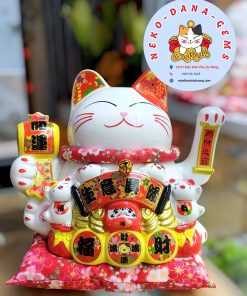 MÈO THẦN TÀI CẦM BÚA KHAI VẬN 22CM
