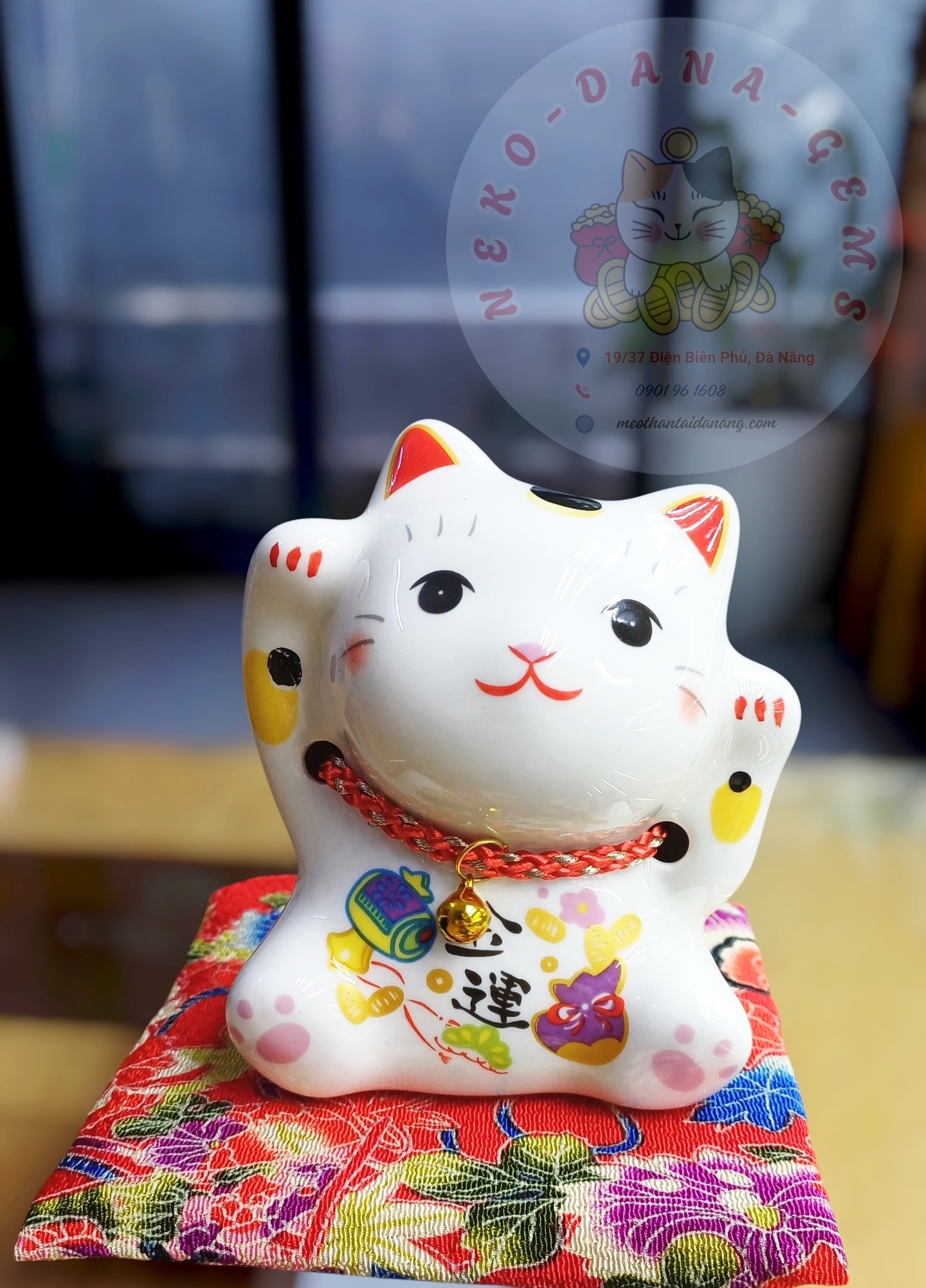MÈO THẦN TÀI MINI KIM VẬN 11CM