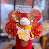 SET QUÀ TẶNG TRANG TRÍ KÈM MÈO TRUNG 20CM